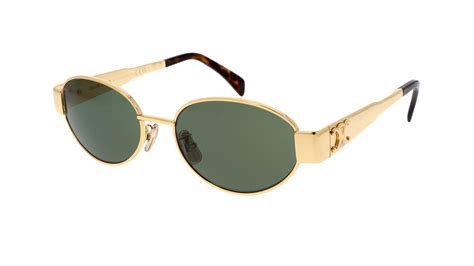 celine cl40235u gold|TRIOMPHE METAL 01 SUNGLASSES IN METAL.